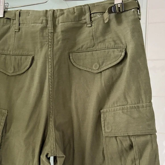 R13 Khaki Wide Leg Cargo Pants - Picture 7 of 14